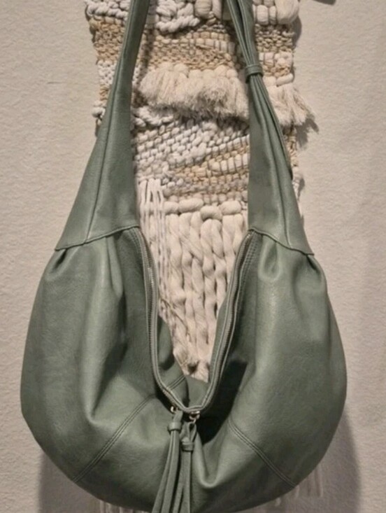House of Harlow 1960 Handbags - House of Harlow Sage Vegan Leather Slouchy Hobo Carryall Shoulder Crossbody Bag